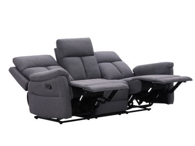RECLINABLE RIPLEY HOME HAMILTON 3 CUERPOS GRIS - 4