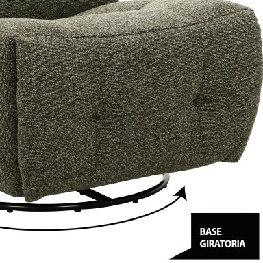 RECLINABLE RIPLEY HOME CARLOS BASE GIRATORIA VERDE - 6