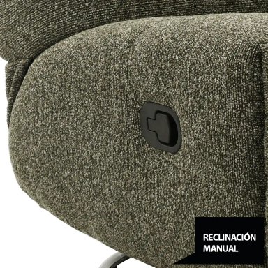 RECLINABLE RIPLEY HOME CARLOS BASE GIRATORIA VERDE - 7
