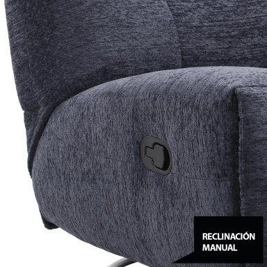 RECLINABLE RIPLEY HOME CARLOS BASE GIRATORIA AZUL - 7