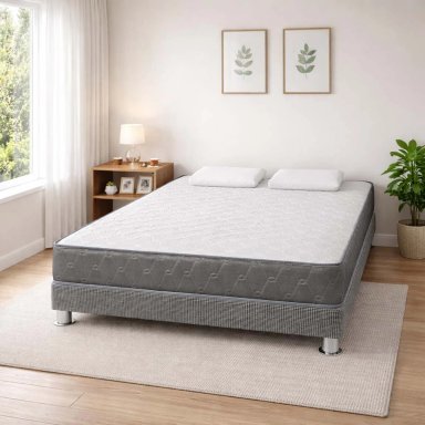 CAMA FORLI ACQUA 2 PLAZAS + VELADOR TURIN CARAMELO - 2