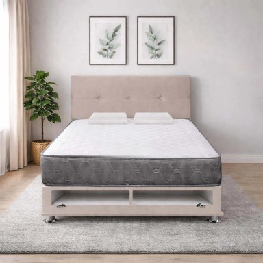 DORMITORIO SABANERA FORLI ACQUA 2 PLAZAS BEIGE + ALMOHADAS - 2