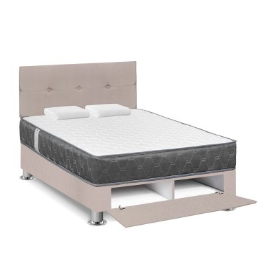 DORMITORIO SABANERA FORLI ACQUA 2 PLAZAS BEIGE + ALMOHADAS - 3