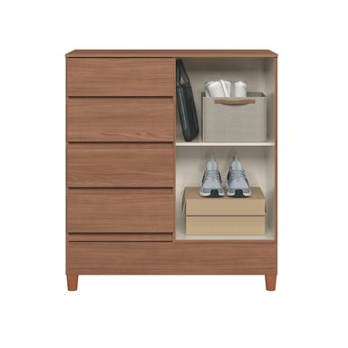 COMODA RIPLEY HOME FIT MDP 4 CAJONES MARRÓN - 4