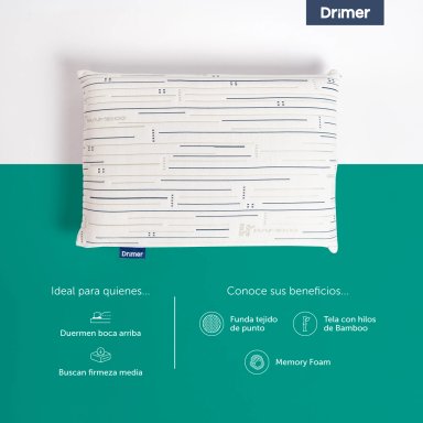 ALMOHADA DRIMER VISCO BAMBOO 60X40 CM - 2