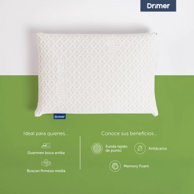 ALMOHADA DRIMER VISCO ANTIACAROS 60X40 CM - 2