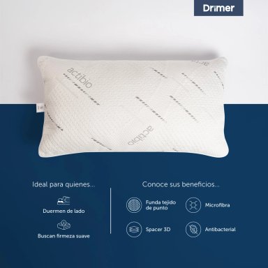 ALMOHADAS DRIMER MICROFIBRA 90X50 CM GRIS - 2