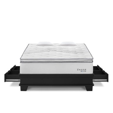CAMA CON CAJONES RIZZOLI ZENNA LAQUEADO QUEEN - 1