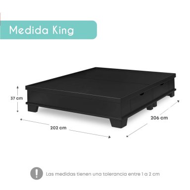 CAMA CON CAJONES RIZZOLI ZENNA LAQUEADO KING - 8