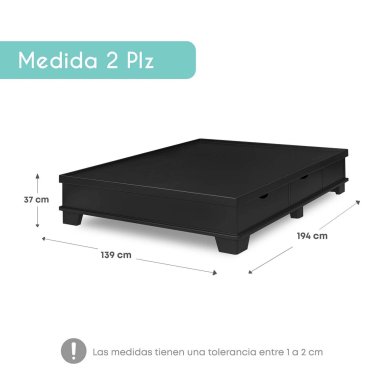 DORMITORIO CON CAJONES RIZZOLI NAPOLES LAQUEADO 2 PLAZAS - 8