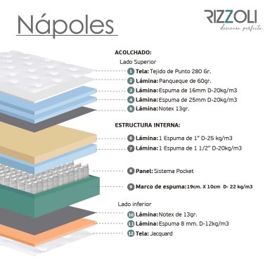 DORMITORIO CON CAJONES RIZZOLI NAPOLES LAQUEADO QUEEN - 11