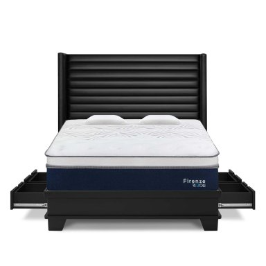 DORMITORIO CON CAJONES RIZZOLI FIRENZE LAQUEADO KING - 1