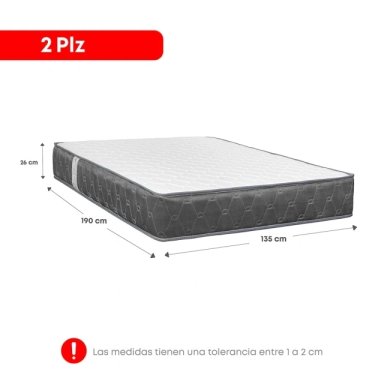 DORMITORIO SABANERA FORLI ACQUA 2 PLAZAS BEIGE + VELADOR TURIN CARAMELO - 7