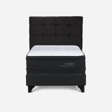 DORMITORIO EUROPEO ROSEN TEMPO PLUS GRAFITO 1.5 PLAZAS ISSEY GRAFITO - 2