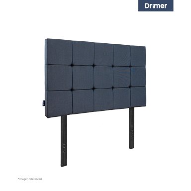 CABECERA DRIMER CUADROS 2 PLAZAS AZUL - 2