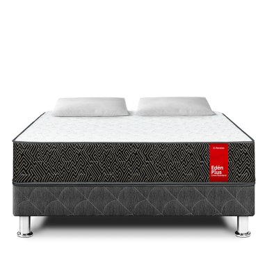 CAMA AMERICANA PARAISO EDÉN PLUS 2 PLAZAS CAJONES GRIS OSCURO - 3