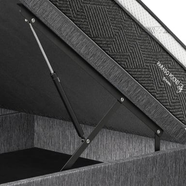 CAMA BOXET PARAISO PARAÍSO POCKET STAR 1.5 PLAZAS GRIS - 4