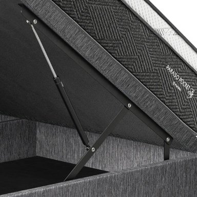 CAMA BOXET PARAISO PARAÍSO POCKET STAR 2 PLAZAS GRIS - 4