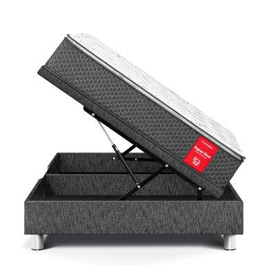 CAMA BOXET PARAISO SUPER STAR 2 PLAZAS CHARCOAL - 3