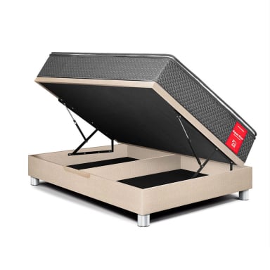 DORMITORIO BOXET PARAISO SUPER STAR BLOCKS 2 PLAZAS CHAMPAGNE - 2