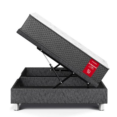 CAMA BOXET PARAISO SU MAJESTAD DE LUJO 1.5 PLAZAS CHARCOAL - 3