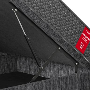 CAMA BOXET PARAISO SU MAJESTAD DE LUJO 1.5 PLAZAS CHARCOAL - 4