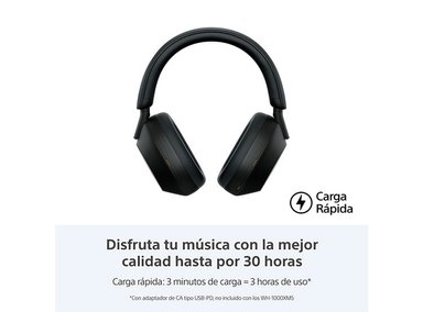 AUDÍFONOS SONY OVER-EAR WH-1000XM5 NOISE CANCELLING NEGRO - 2