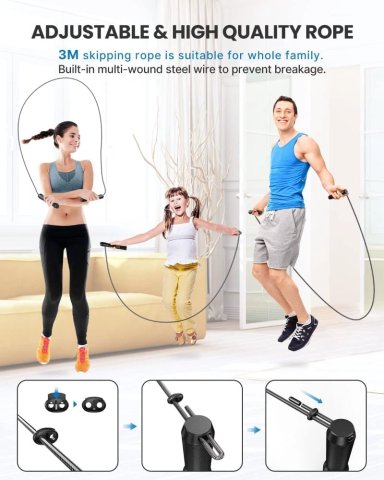 CUERDA DE BOXEO HYGGE SMART ROPE - 4