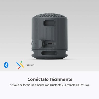PARLANTE SONY PORTÁTIL SRS-XB100 BLUETOOTH WATERPROOF NEGRO - 2