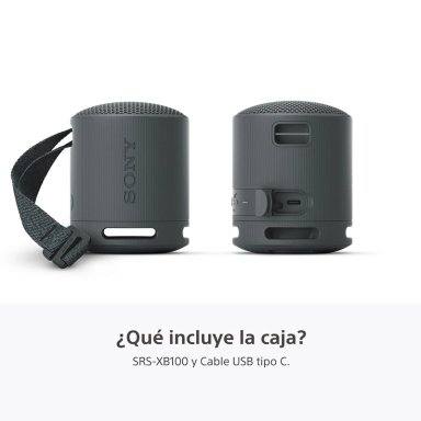 PARLANTE SONY PORTÁTIL SRS-XB100 BLUETOOTH WATERPROOF NEGRO - 4