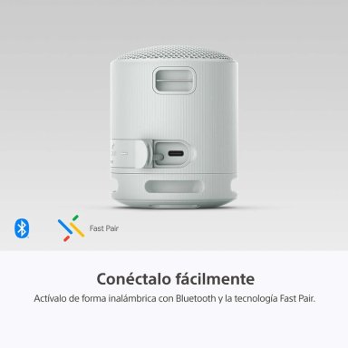 PARLANTE SONY PORTÁTIL SRS-XB100 BLUETOOTH WATERPROOF GRIS - 2