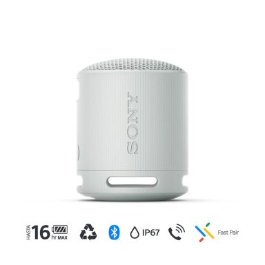 PARLANTE SONY PORTÁTIL SRS-XB100 BLUETOOTH WATERPROOF GRIS - 3