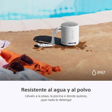 PARLANTE SONY PORTÁTIL SRS-XB100 BLUETOOTH WATERPROOF GRIS - 6