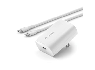 CARGADOR PARED BELKIN WCA005DQ1MWH-B6 USB-C 30W + CABLE USB-C A USB-C - 4