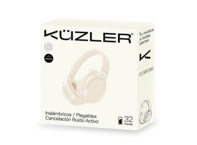 AUDÍFONOS KUZLER OVER-EAR GEOFF-101B BLUETOOTH BEIGE - 5