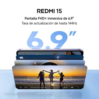CELULAR XIAOMI REDMI 15 256GB - 6