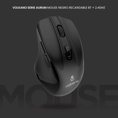 MOUSE VOLKANO AURUM SERIES RECARGABLE BLUETOOTH+2.4GHZ - 4