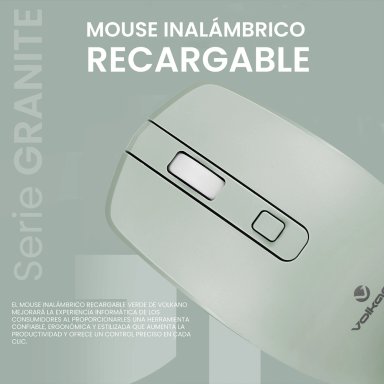 MOUSE INALÁMBRICO VOLKANO GRANITE SERIES RECARGABLE - 2
