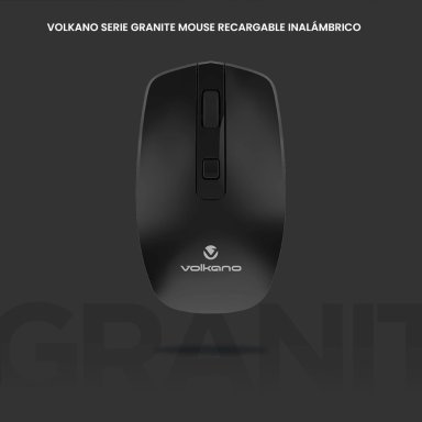 MOUSE INALÁMBRICO VOLKANO GRANITE SERIES RECARGABLE - 4