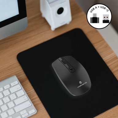MOUSE INALÁMBRICO VOLKANO GRANITE SERIES RECARGABLE - 5
