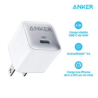 CARGADOR ANKER NANO PRO 30 WATTS BLANCO - 1