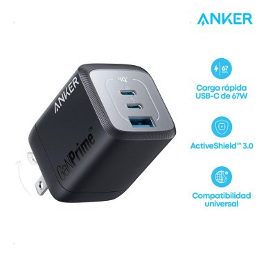 CARGADOR ANKER NANO PRO 30 WATTS NEGRO - 1