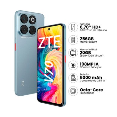 CELULAR ZTE BLADE V70 GRIS 256GB - 7