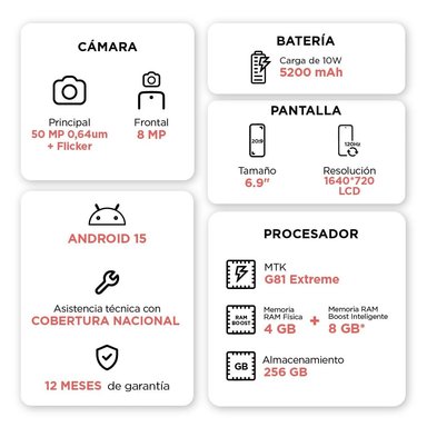 CELULAR MOTOROLA MOTO G06 256GB - 6