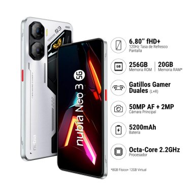 CELULAR ZTE NUBIA NEO 3 5G 256GB - 13