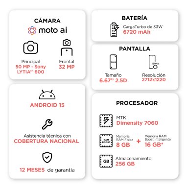 CELULAR MOTOROLA MOTO G86 256GB - 2