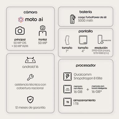CELULAR MOTOROLA MOTO RAZR 70 ULTRA 1TB 16GB - 8