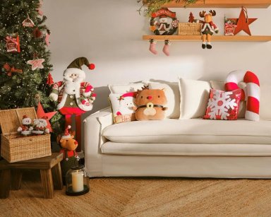 CORONA NAVIDEÑA RIPLEY HOME HOMBRE DE NIEVE 43 CM - 2