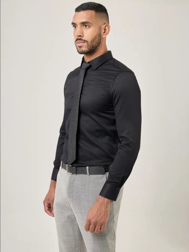 CAMISA MANGA LARGA HOMBRE JOHN HOLDEN NEGRO 3LC053 - 3