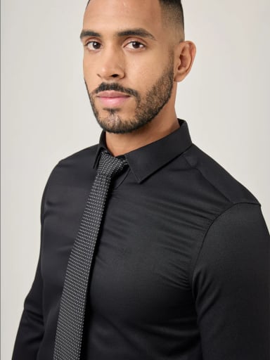 CAMISA MANGA LARGA HOMBRE JOHN HOLDEN NEGRO 3LC053 - 4